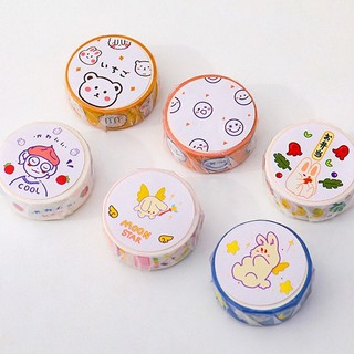 Cuộn Washi tape trang trí sổ, dễ thương
