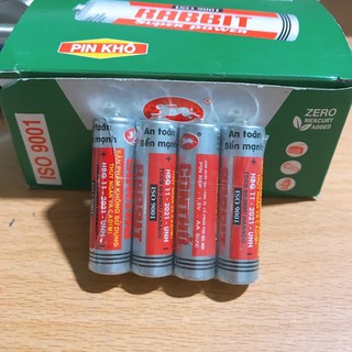 Vỉ  4 Viên Pin Con Thỏ, Pin Đũa 1.5V R6P - AA SIZE - 1,5V An Toàn Bền Mạnh