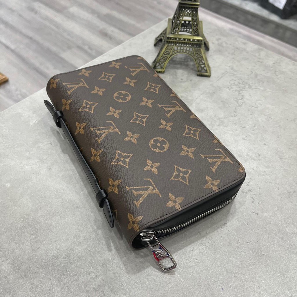 👝HIGH FASHION👝 Ví nam nữ cao cấp, Ví Cluth xách tay 1 khóa LV các nmẫu Fullbox MLN NV HV