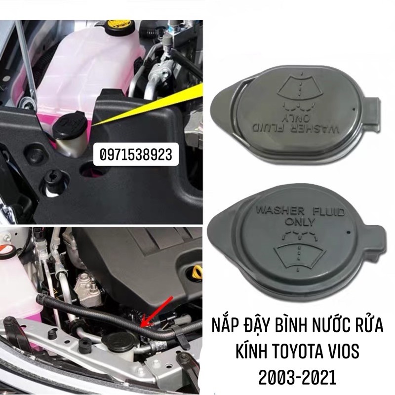 nắp đậy bình nước kính TOYOTA VIOS 2003-2021 xịn chính hãng