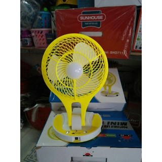 Quạt tích điện mini fan 2 cấp độ gió