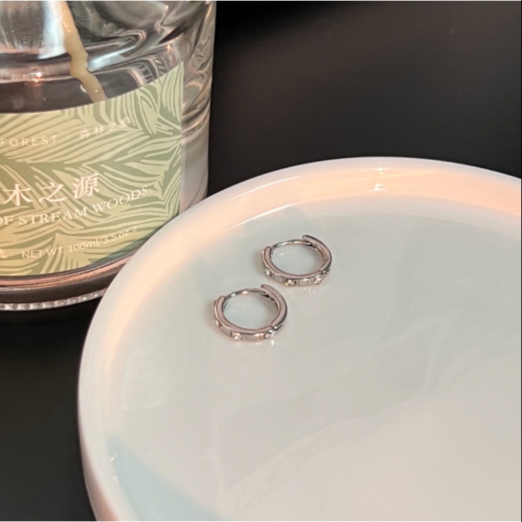 Bông Tai Đính Kim Cương Phong Cách Harajuku Thời Trang Cho Nữ