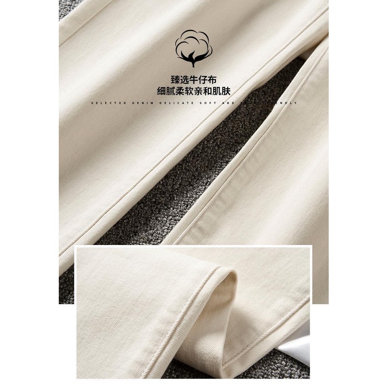 Quần Jean Dài Ống Rộng Lưng Cao Phong Cách Hàn Quốc Thời Trang Mới Cho Nữ 2022