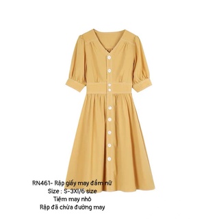 RN461_ Rập giấy may đầm nữ