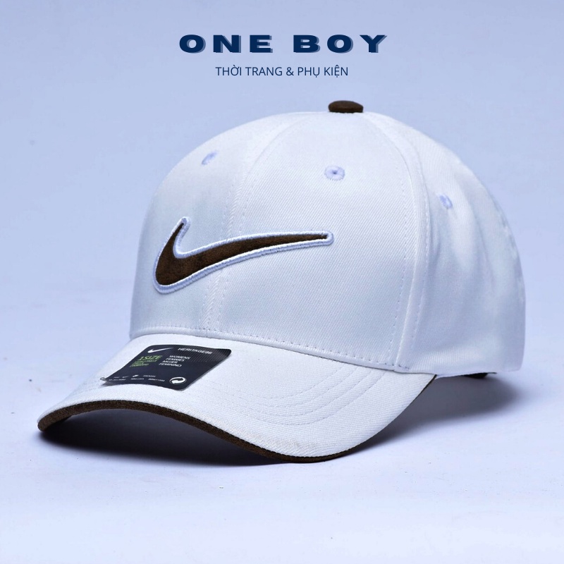 Mũ lưỡi trai nam nike - Nón kết lưỡi trai nam nữ cao cấp thời trang uzzlang phong cách thể thao form đứng ôm đầu