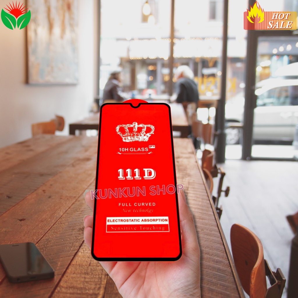 Kính Cường Lực Samsung A31 - Full màn hình 111D - Vuốt siêu mượt cao cấp - Bảo vệ màn hình chịu được va đập tốt