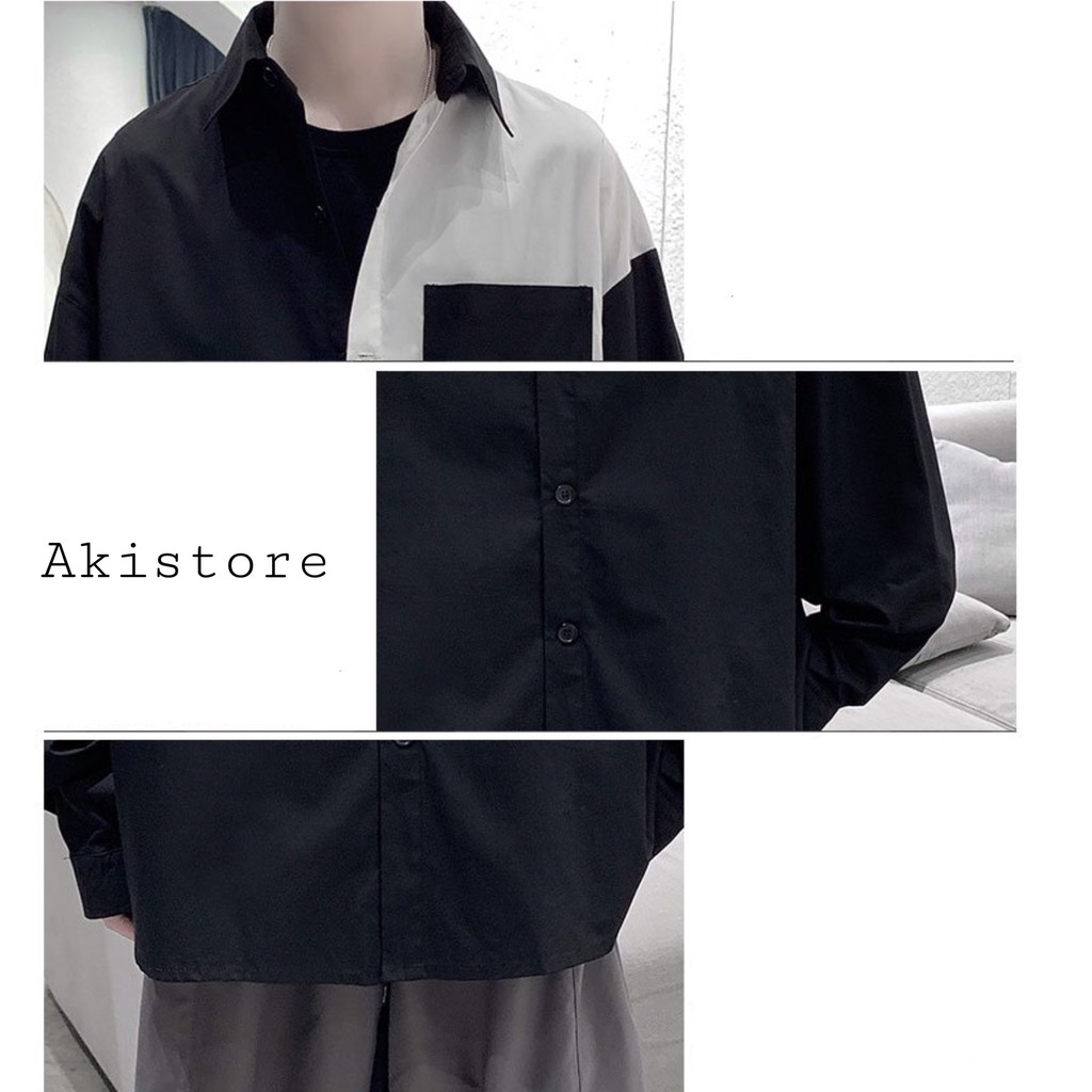 [FREESHIP TỪ 99K] [HOT] Áo Sơ Mi ĐÔI Tay Dài Phối Vai Unisex Cho Cả Nam Và Nữ Vải Kate Đẹp Và Thoáng Mát | BigBuy360 - bigbuy360.vn