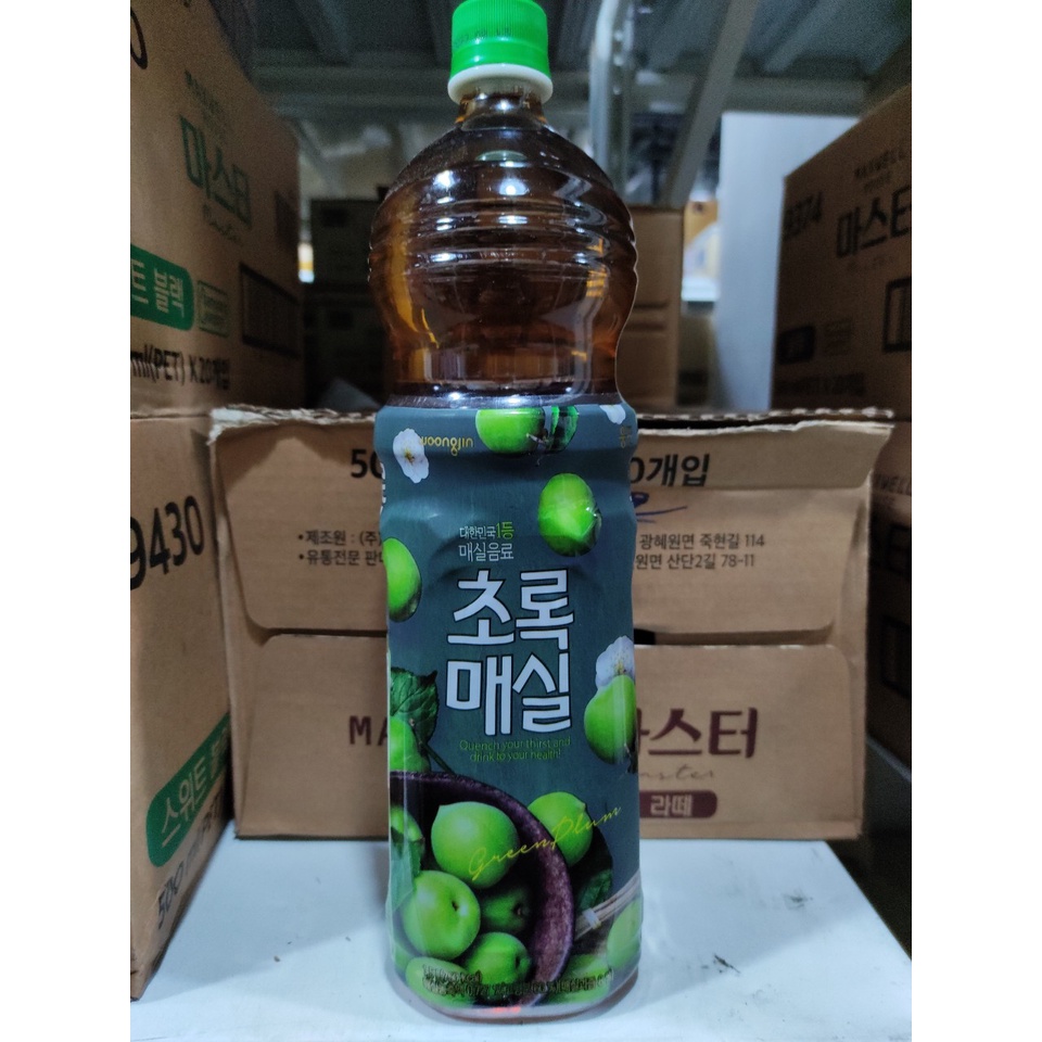 Nước mơ Hàn Quốc 1.5l - 초록매실