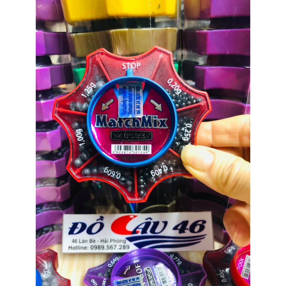 Chì Kẹp dạng Hộp Balsax câu Iso