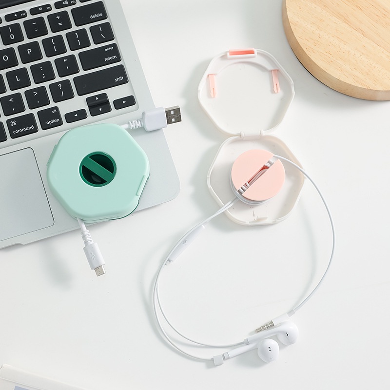 Dụng Cụ Quấn Dây Cáp Đa Năng 4 Màu Hình Lục Giác