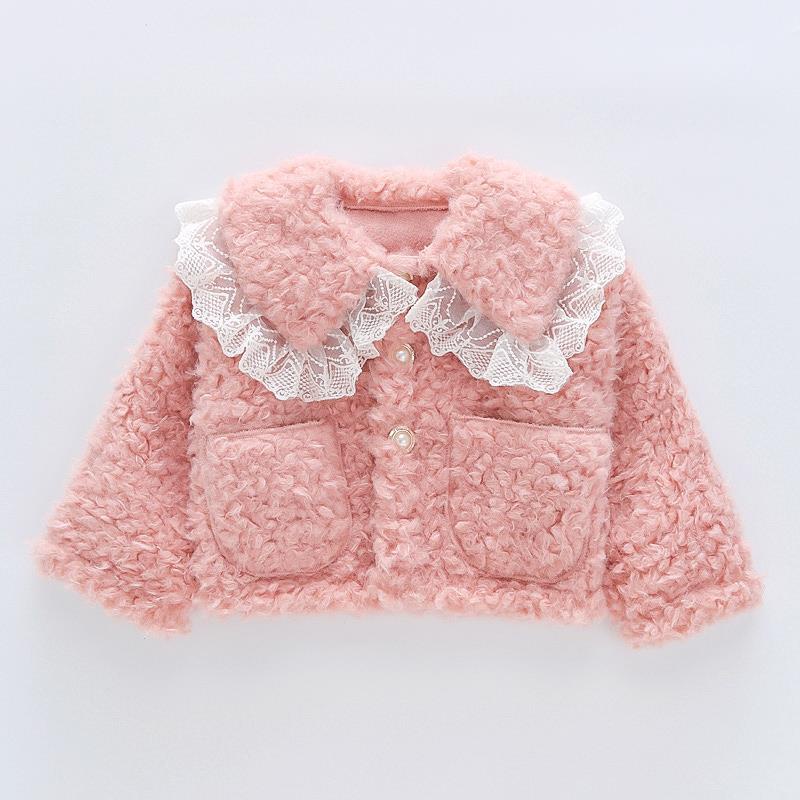 ✻Áo Khoác Cotton Xinh Xắn Dành Cho Bé✻Áo Khoác Lông Một Mảnh Phong Cách Hàn Quốc Thời Trang Thu Đông Mới 2022 Dành Cho Bé Gái