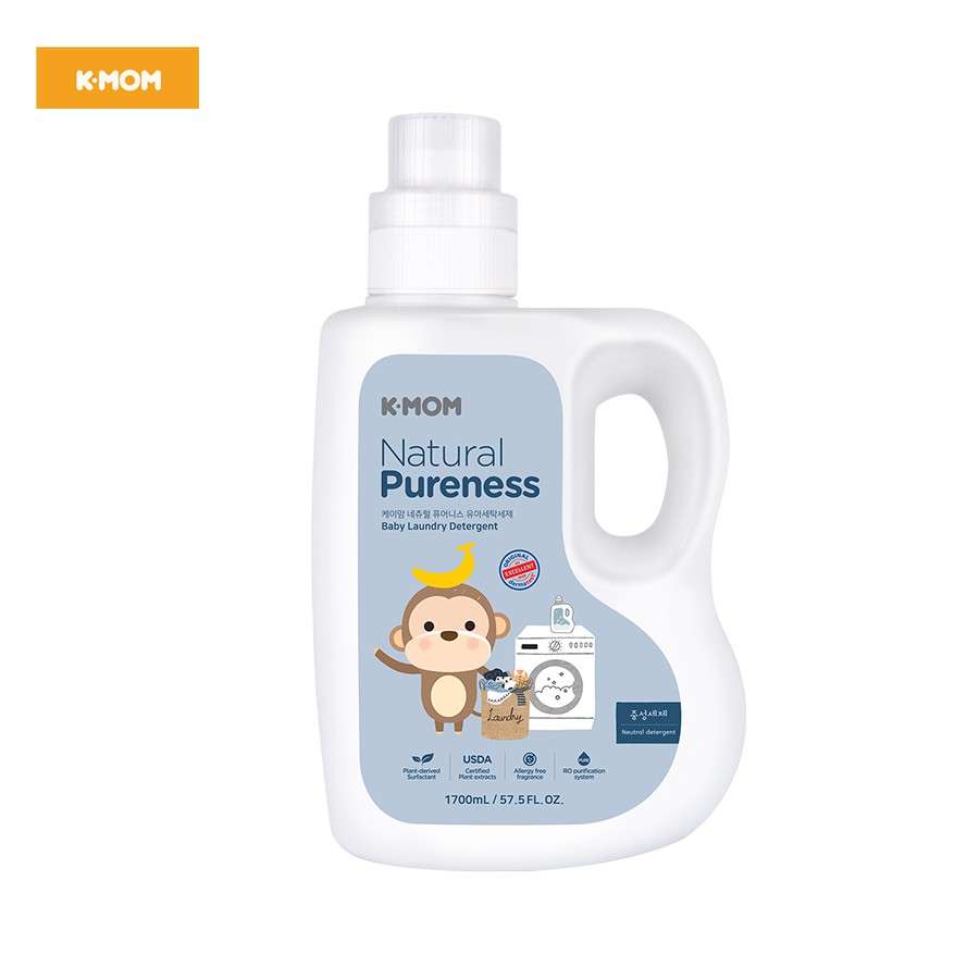 Nước giặt hữu cơ K-Mom Hàn Quốc dạng can (1700ml)