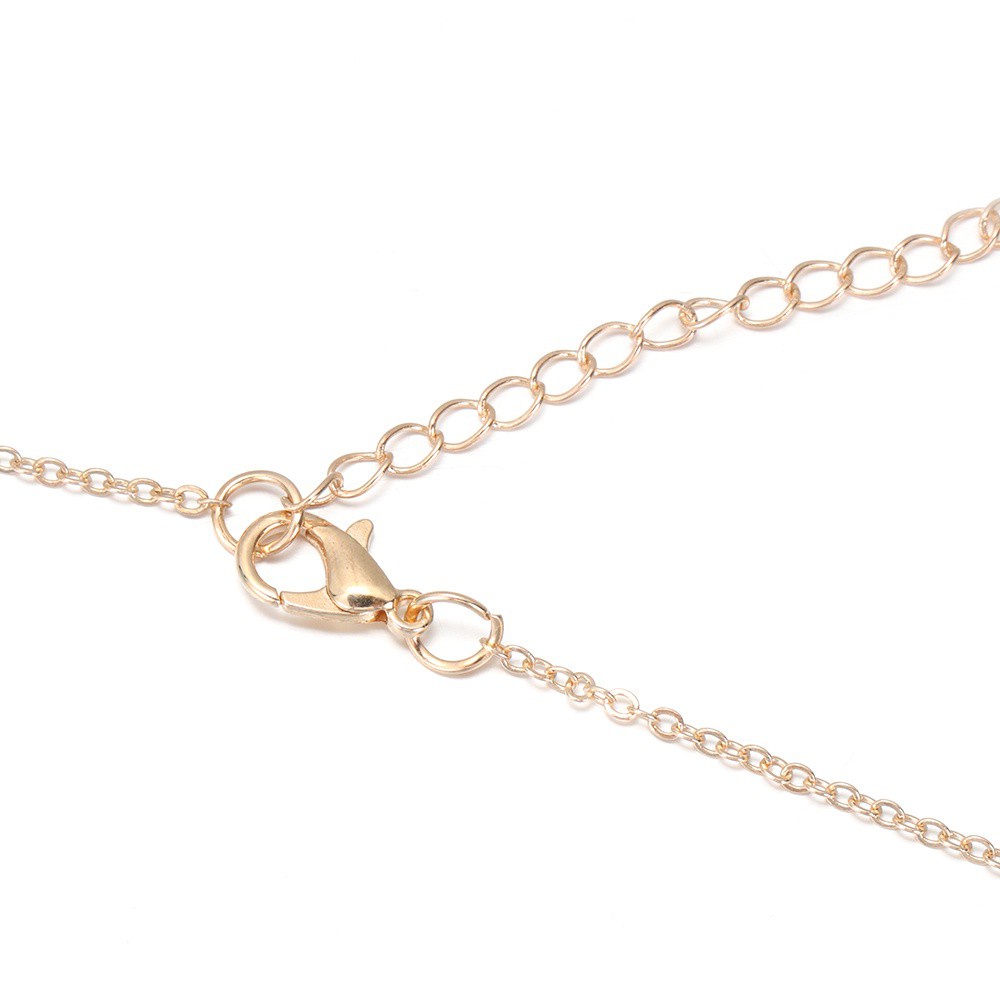 Dây chuyền mặt hình trái tim nhiều màu phong cách thời trang Bohemian dành cho nữ Mihan1