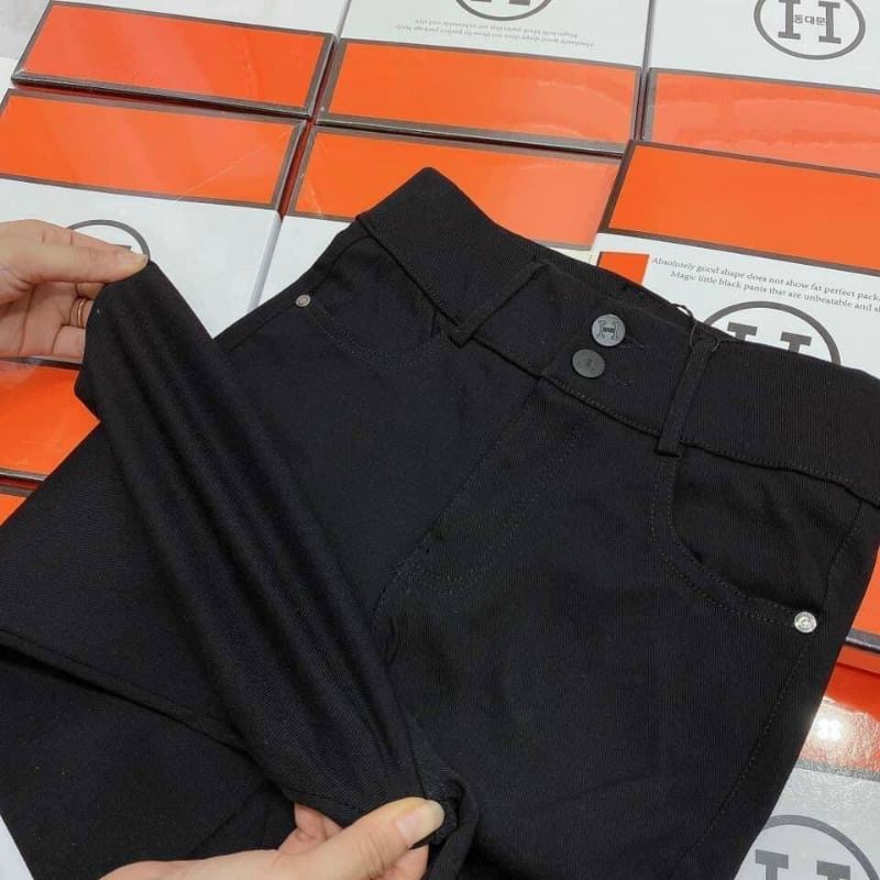 (Ảnh thật + CLIP) Quần legging H cạp cao gen bụng khoá trước