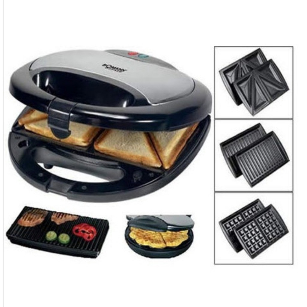 [Mã ELHADEV giảm 4% đơn 300K] Kẹp nướng sandwich 3 in 1 Tiross TS513