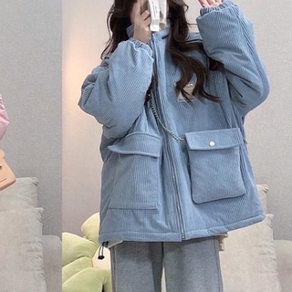 Áo phao nhung tăm túi hộp siêu ấm hot trend