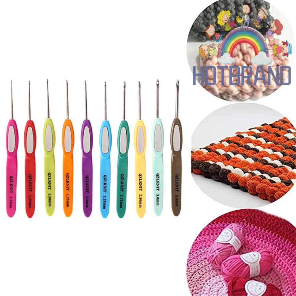 Bộ 10 Kim Móc Len 1.0mm-3.5mm