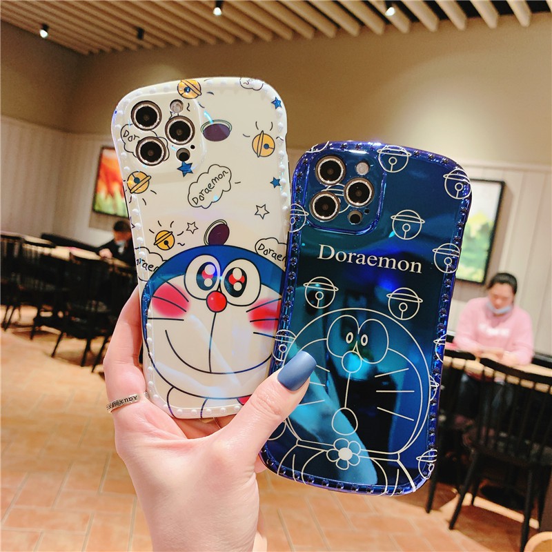 Ốp điện thoại tpu blueray Doraemon cho iPhone 11 Pro Max / iPhone12 / iPhone X / iPhone 7 Plus / 8 / 6 / 11