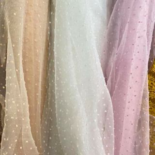 Vải organza hạt 2020