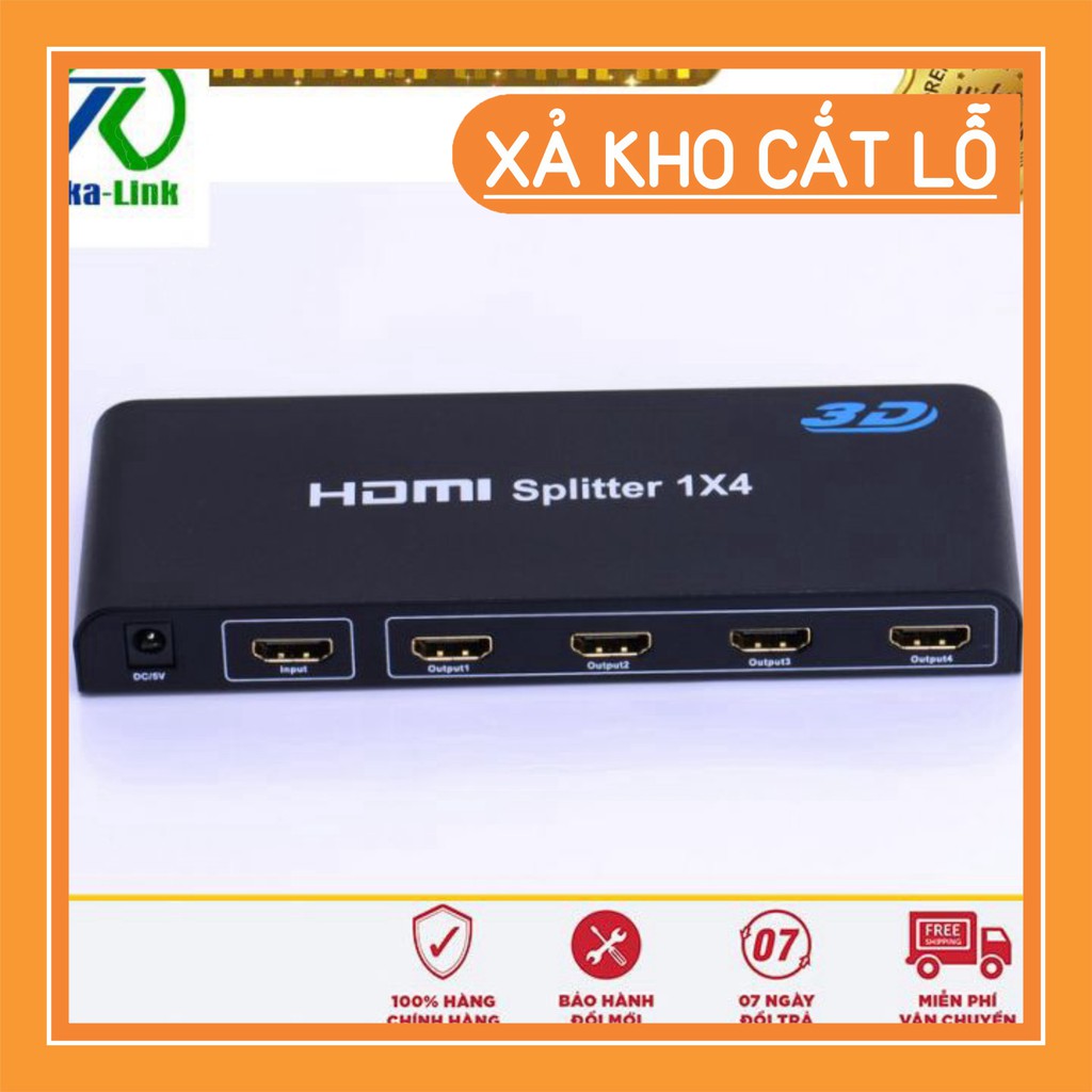 (SEO OFF) Bộ chia HDMI (Xả Kho) Bộ chia HDMI 1 ra 4 – HDMI Splitter 1x4 Full HD 1080