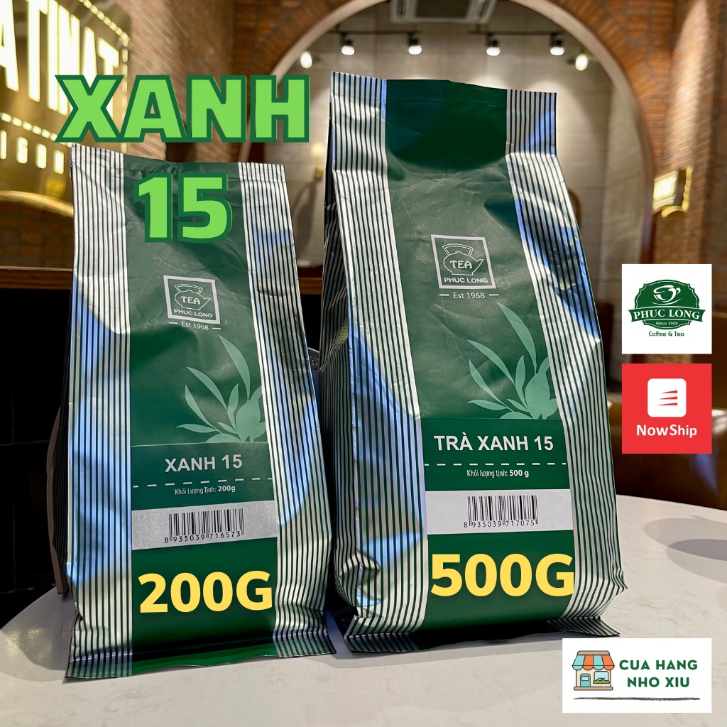 Trà Xanh 15 200g | 500g Phúc Long Date mới