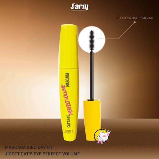 Mascara Dày Mi Hoàn Hảo Không Trôi Jigott Cat's Eye Perfect Volume (Hàn Quốc) | BigBuy360 - bigbuy360.vn