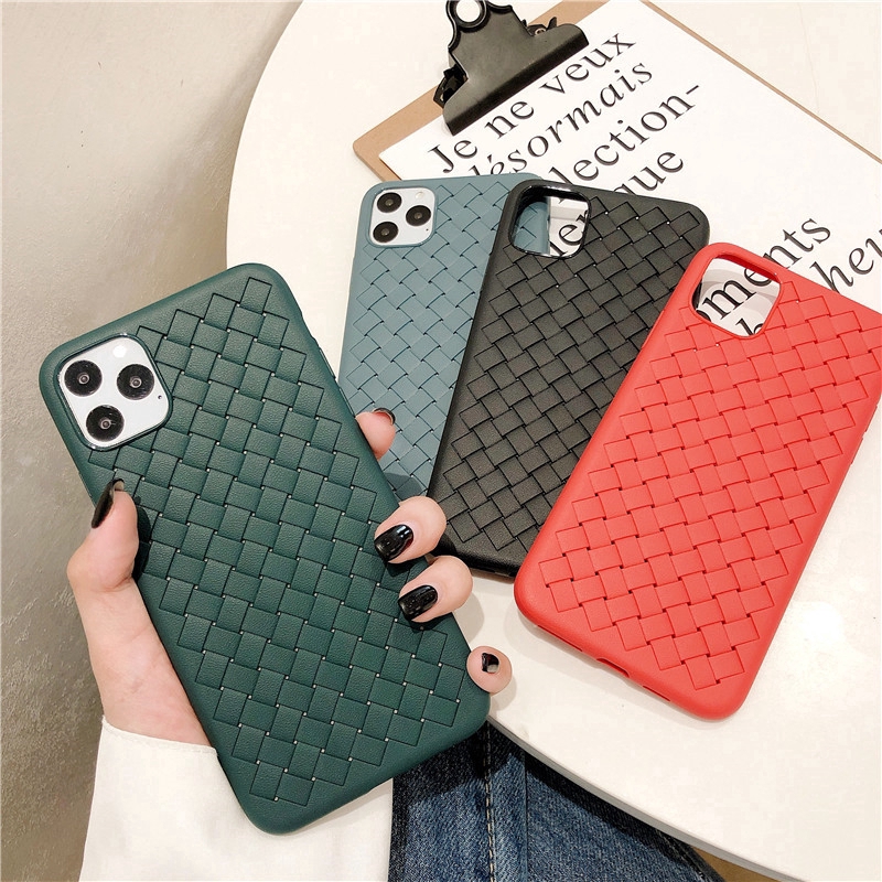 Ốp Điện Thoại Mềm Màu Trơn Họa Tiết Gợn Sóng Cho Iphone 11 Pro Max X Xs Max Xr 6 6s 7 8 Plus 12 Pro Max 12 Mini | BigBuy360 - bigbuy360.vn