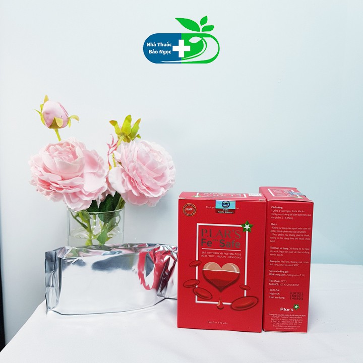 Viên uống bổ sung sắt P.lar's Fe+++safe bổ máu cải thiện tình trạng thiếu máu do sắt