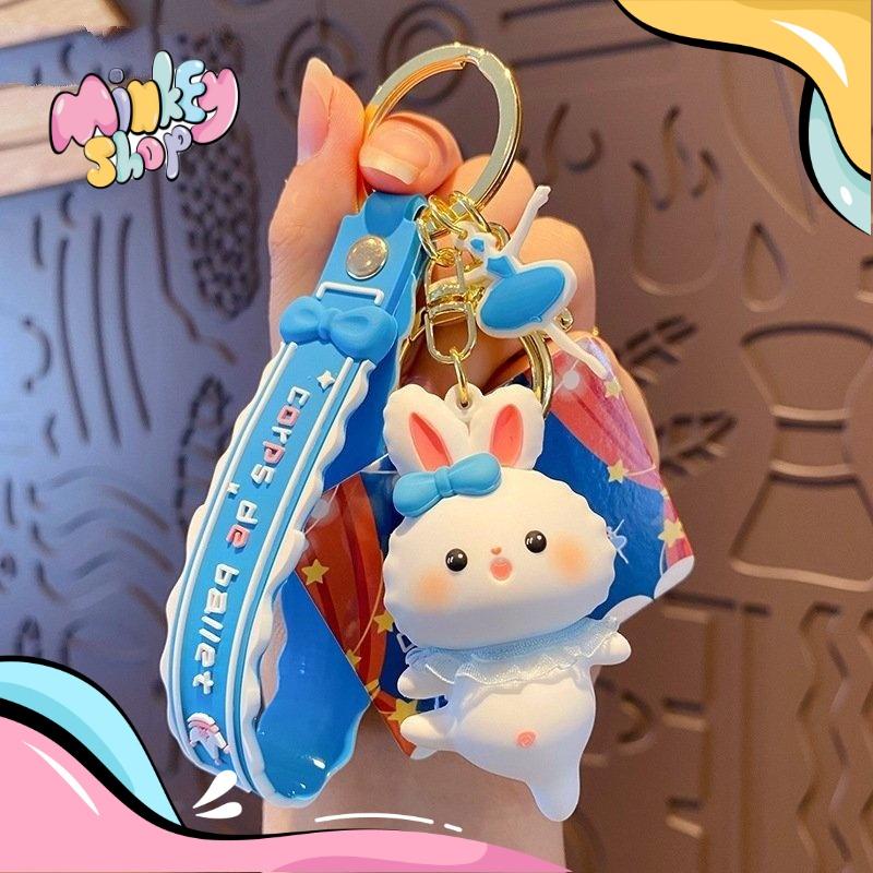 Móc Khóa Thú Nhảy Múa Cute Phụ Kiện Túi Xách Dễ Thương 02MKT - Minkey