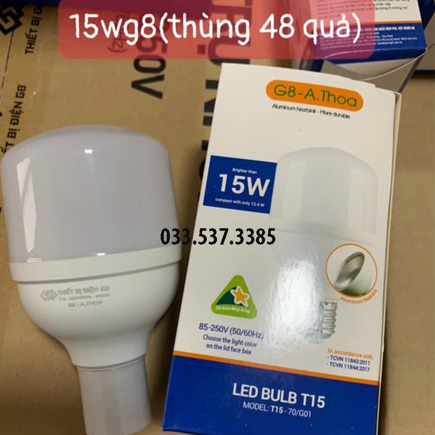 Bóng đèn, bóng led siêu sáng G8 công suất 15W