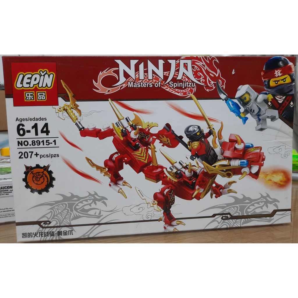 Lego Ninjago 2 trong 1, Rồng Thần biến hình Robot Cao Cấp Bản GIỚI HẠN LEPIN