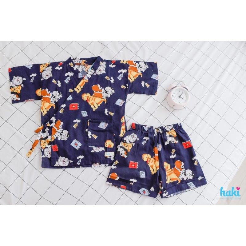 Bộ Yukata - Họa tiết cún yêu