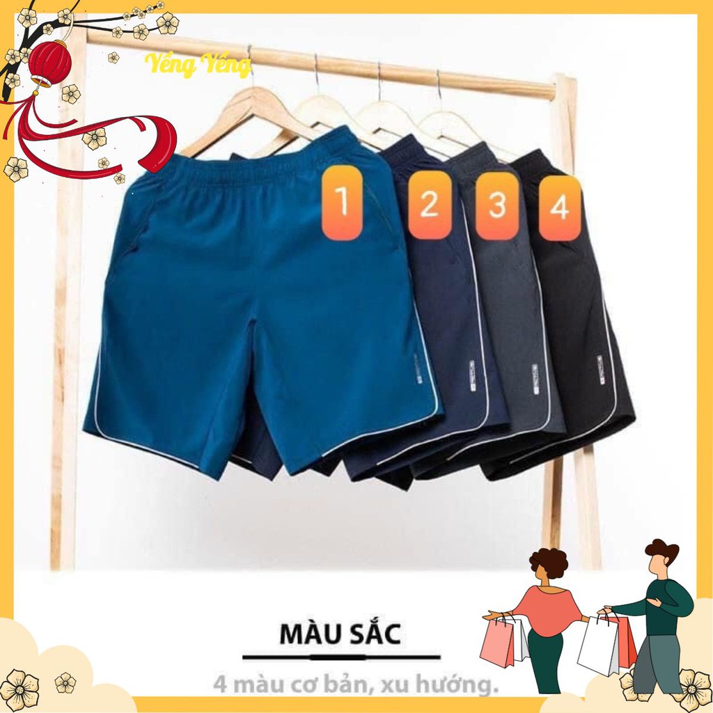 [Mã SKAMA06 giảm 8% tối đa 50K đơn 250K] QNA4 - QUẦN ĐÙI GIÓ NAM PHỐI VIỀN CHỈ