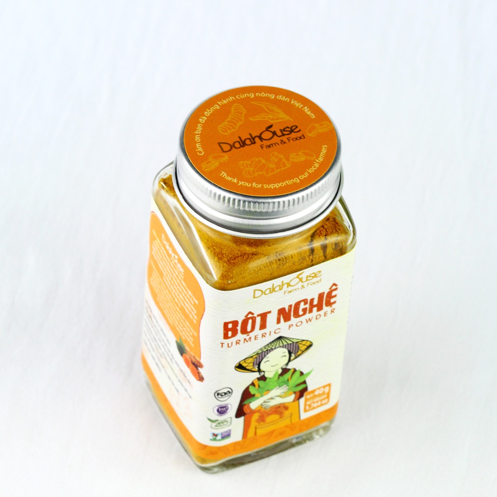 Bột Nghệ Dalahouse 50g - Bột Rau Hữu Cơ Sấy Lạnh Nguyên Chất