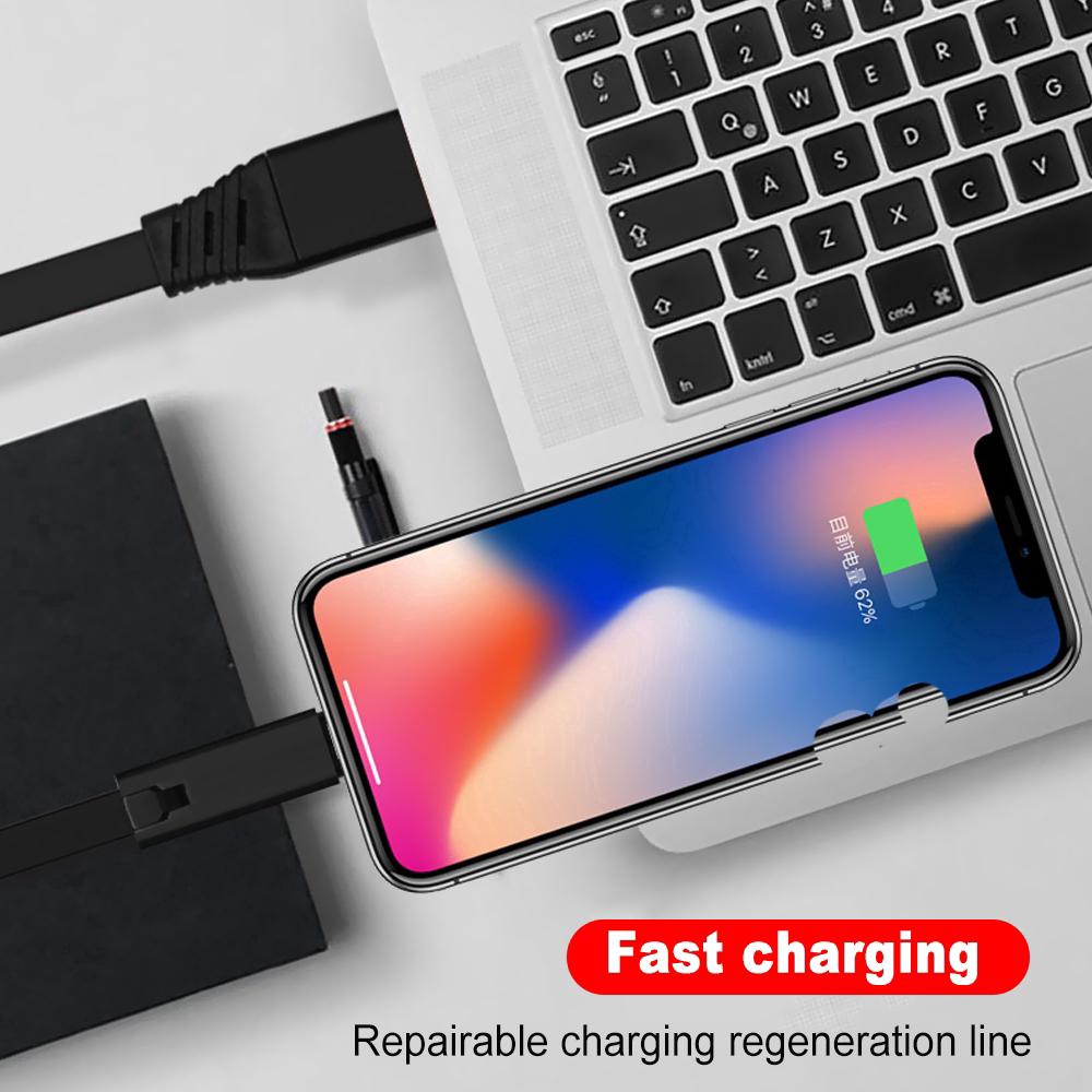 Repairable Fast Charging Data Line Type-C Micro Regenerate USB Cable For iPhone Xiaomi Huawei Reborn Usb Data Cable