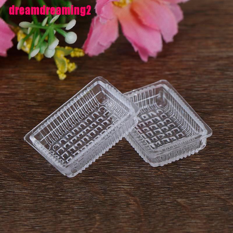Bộ 2 Khay Đựng Thức Ăn Tỉ Lệ 1: 12 Trang Trí Nhà Búp Bê