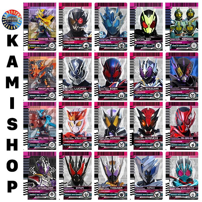 Card Kamen Rider Decade KAMISHOP Mẫu Mới Set 4