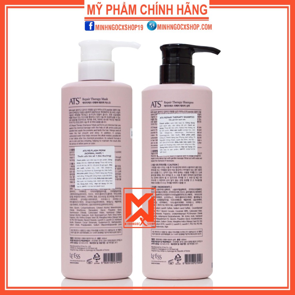 Dầu gội xả phục hồi ATS Repair Therapy 600ml chính hãng