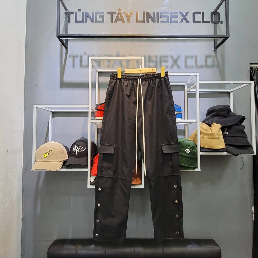 Quần Snap Cargo Pant Kaki Phối Túi Hộp Cúc Bấm Version 2 Kiểu Dáng Streetwear