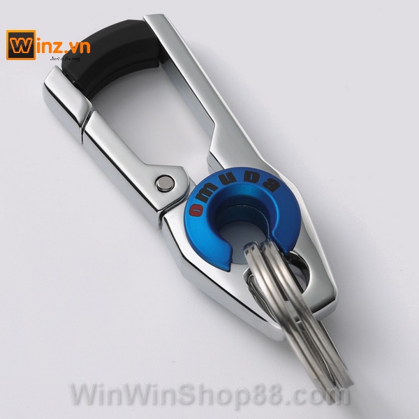 Móc chìa khóa ô tô xe hơi OMUDA chính hãng sang trọng hàng cao cấp lịch lãm cho dân văn phòng thép không gỉ OMUDA A3748