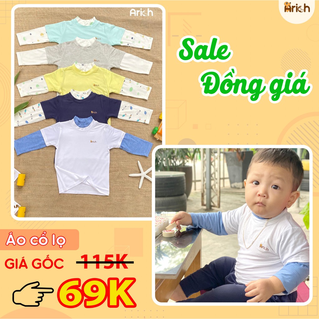 [Mã SKAMCLU8 giảm 10% cho đơn từ 100K] ÁO dài tay sợi tre Arich