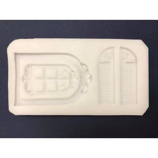 Khuôn silicon 4D hình cửa sổ trang trí bánh trung thu hiện đại
