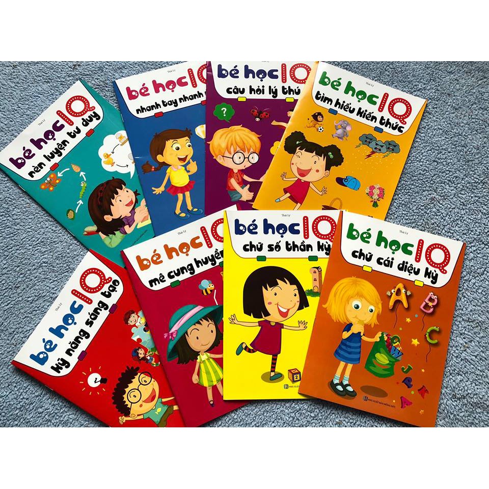 Sách - Bé Học IQ Rèn Luyện Tư Duy Bộ 8 Cuốn