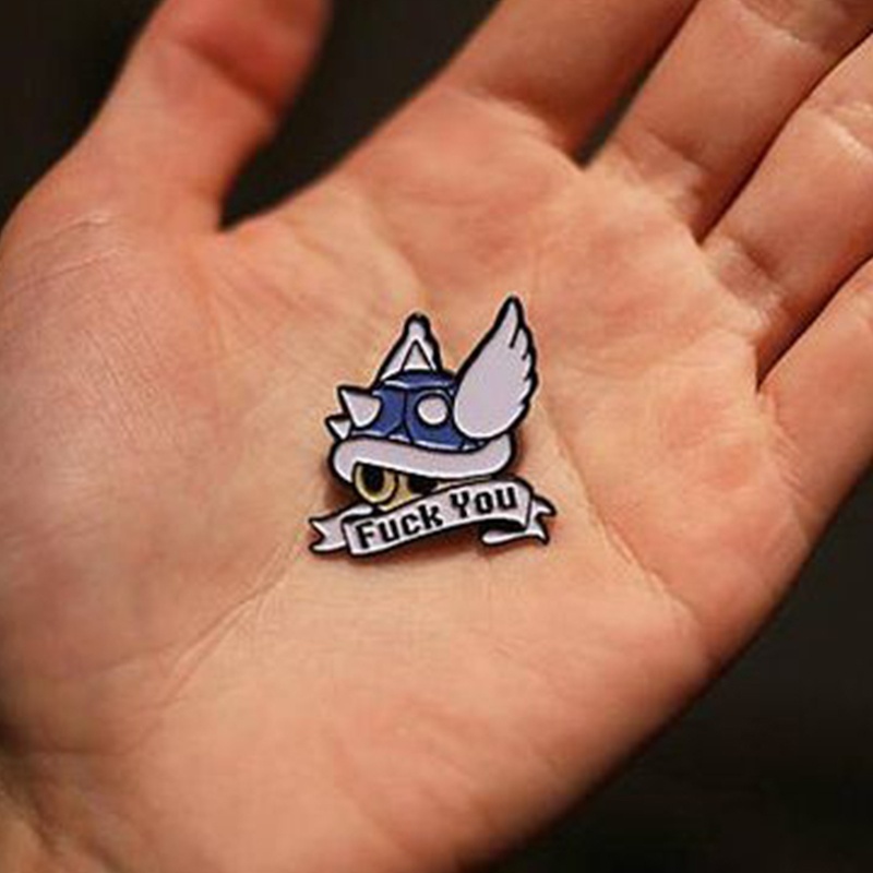 Ghim cài áo hình hoạt hình Mario Kart dễ thương