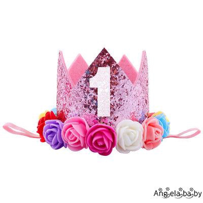 Mũ sinh nhật phối hoa màu sắc long lanh dành cho bé
