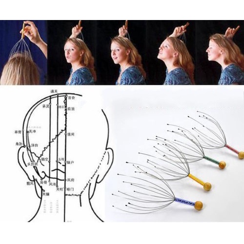 Dụng Cụ Mát Xa Cổ Và Đầu Hình Bạch Tuộc Giúp Giảm Căng Thẳng