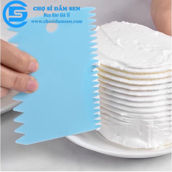 Bộ 3 dụng cụ cắt bột chà láng vét bột Dụng cụ làm bánh trang trí bánh  G275-BoDaoCatBot