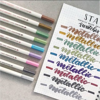 Bút Brush Sta Metallic ngòi nhỏ nhiều màu
