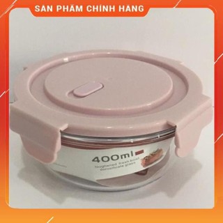 CHÍNH HÃNG - Hộp đựng cơm thủy tinh,hộp thủy tinh tròn đựng thực phẩm,hộp đựng cơm giữ nhiệt văn phòng
