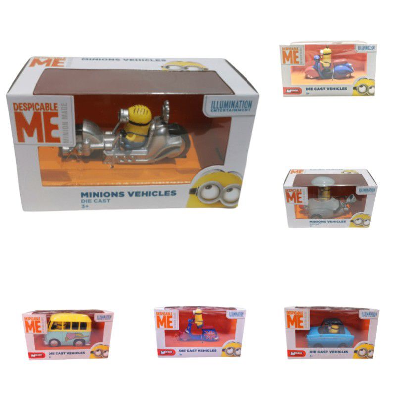Mô hình minion despicable me phương tiện giao thông bằng hợp kim cho bé